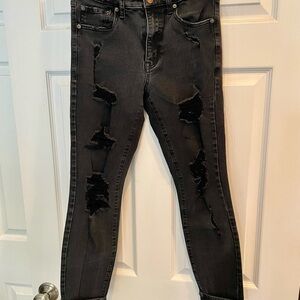 Aeropostale High Rise Distressed Jeans